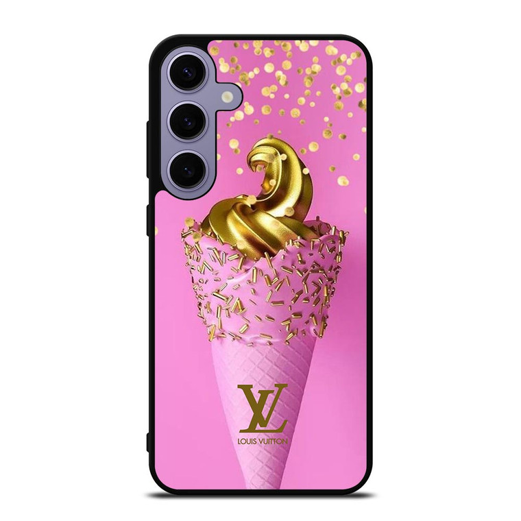 LOUIS VUITTON LOGO GOLDEN ICE CREAM ICON Samsung Galaxy S24 Plus Case Cover LOUIS VUITTON LOGO GOLDEN ICE CREAM ICON Samsung Galaxy S24 Plus Case Cover