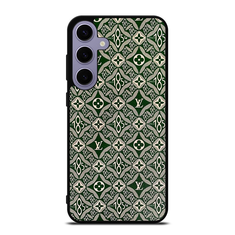 LOUIS VUITTON LOGO LV GREEN PATTERN SINCE 1854 Samsung Galaxy S24 Plus Case Cover LOUIS VUITTON LOGO LV GREEN PATTERN SINCE 1854 Samsung Galaxy S24 Plus Case Cover