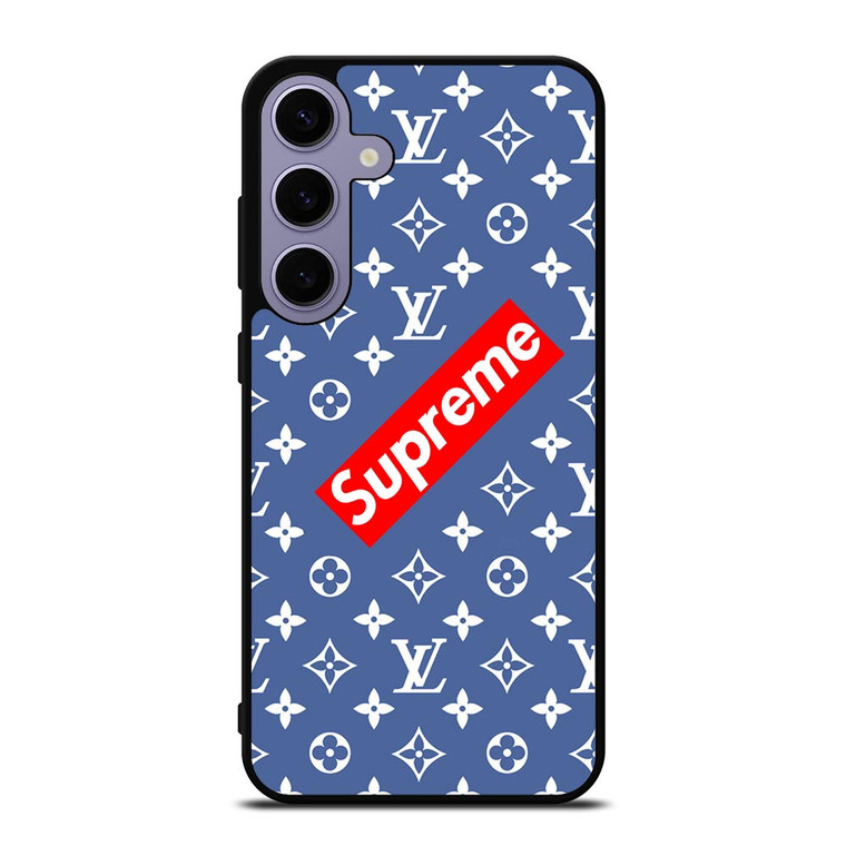 NEW SUPREME LOUIS VUITTON BLUE Samsung Galaxy S24 Plus Case Cover