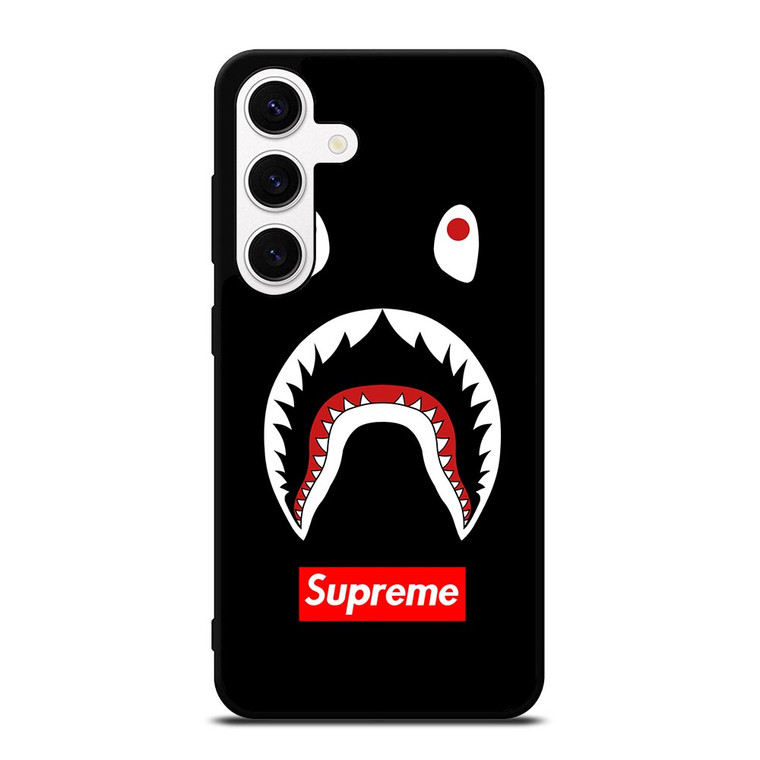 BAPE CAMO SHARK SUPREME BLACK Samsung Galaxy S24 Case Cover