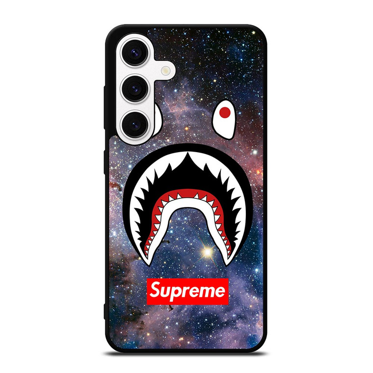 BAPE CAMO SHARK SUPREME NEBULA Samsung Galaxy S24 Case Cover