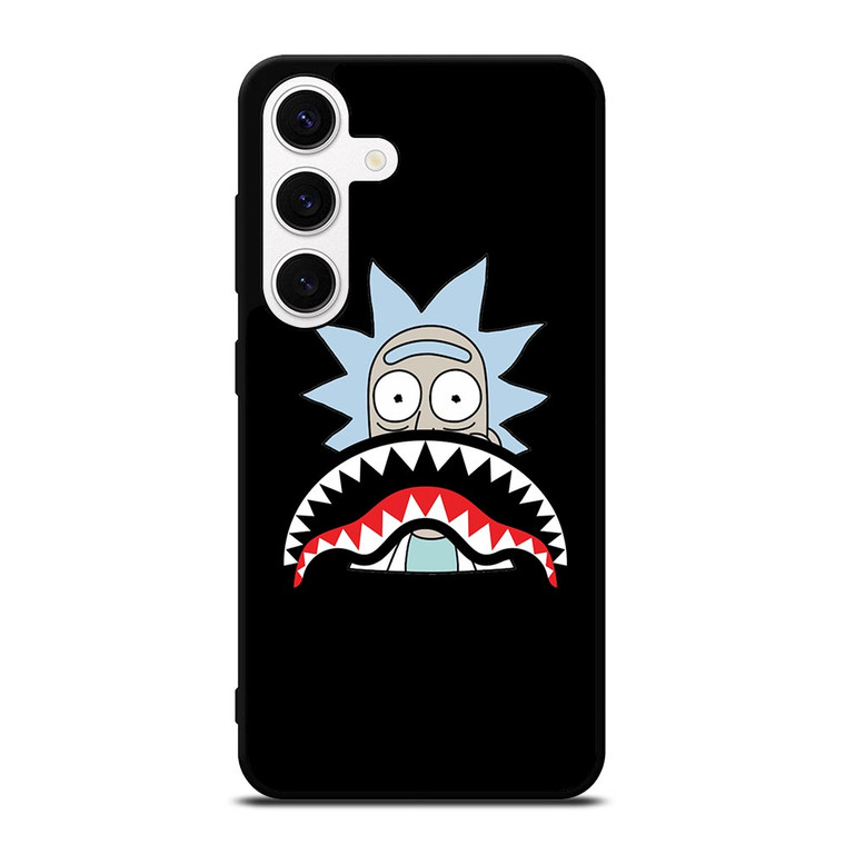 BAPE SHARK RICK AND MORTY Samsung Galaxy S24 Case Cover