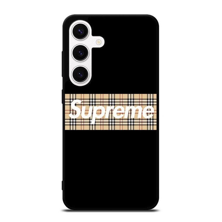 BURBERRY X SUPREME 3 Samsung Galaxy S24 Case Cover