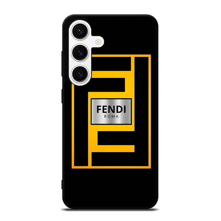 FENDI ROMA YELLOW LOGO Samsung Galaxy S24 Case Cover FENDI ROMA YELLOW LOGO Samsung Galaxy S24 Case Cover
