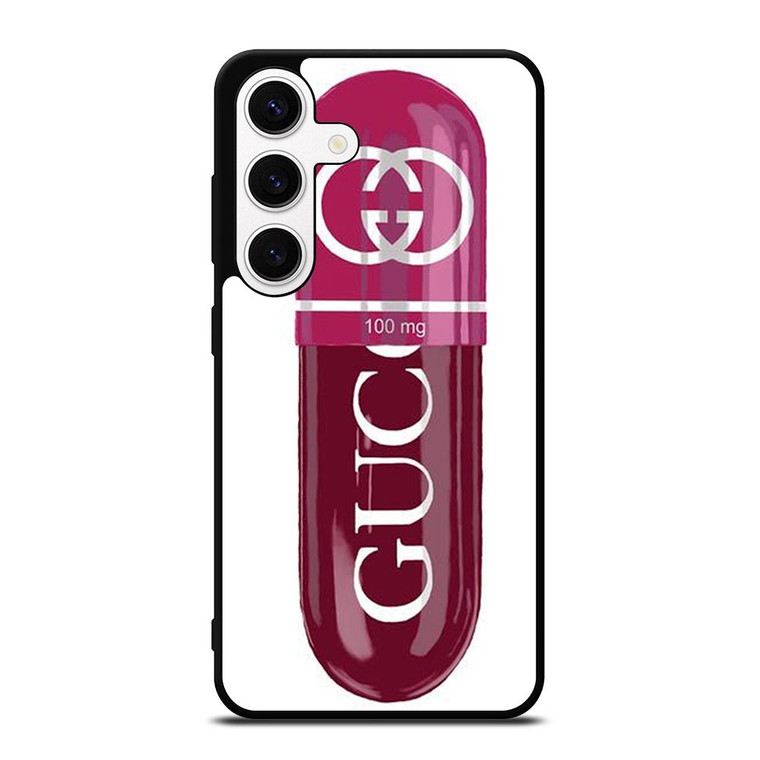 GUCCI LOGO 100 MG PINK DRUG ICON Samsung Galaxy S24 Case Cover GUCCI LOGO 100 MG PINK DRUG ICON Samsung Galaxy S24 Case Cover