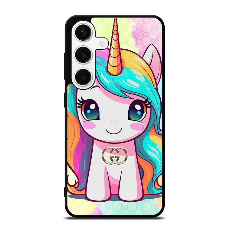 GUCCI LOGO PATTERN PRETTY UNICORN Samsung Galaxy S24 Case Cover GUCCI LOGO PATTERN PRETTY UNICORN Samsung Galaxy S24 Case Cover