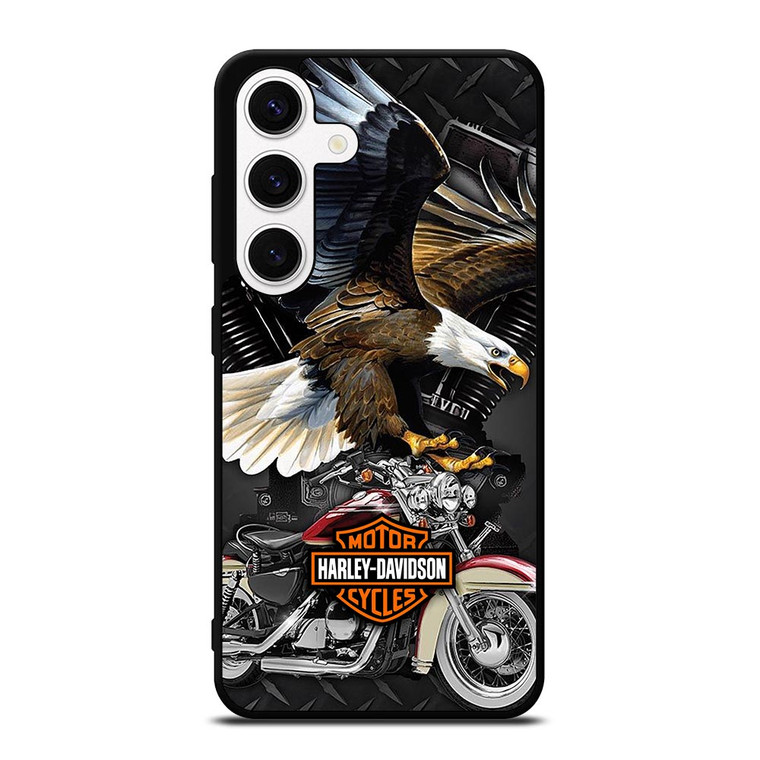 HARLEY DAVIDSON EAGLE METAL LOGO Samsung Galaxy S24 Case Cover HARLEY DAVIDSON EAGLE METAL LOGO Samsung Galaxy S24 Case Cover