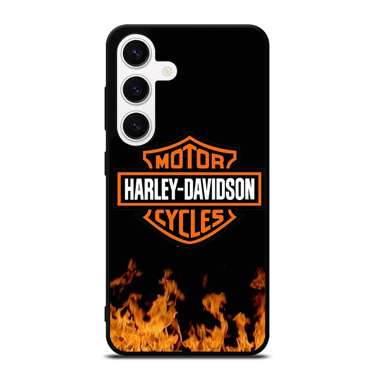 HARLEY DAVIDSON FIRE LOGO 2 Samsung Galaxy S24 Case Cover HARLEY DAVIDSON FIRE LOGO 2 Samsung Galaxy S24 Case Cover
