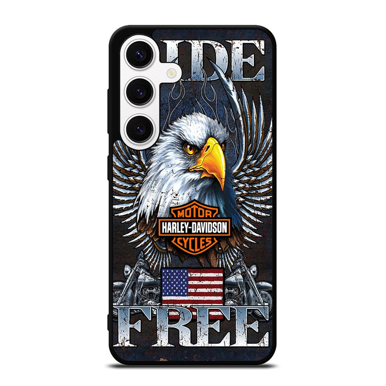 HARLEY DAVIDSON FREE RIDE EAGLE Samsung Galaxy S24 Case Cover HARLEY DAVIDSON FREE RIDE EAGLE Samsung Galaxy S24 Case Cover
