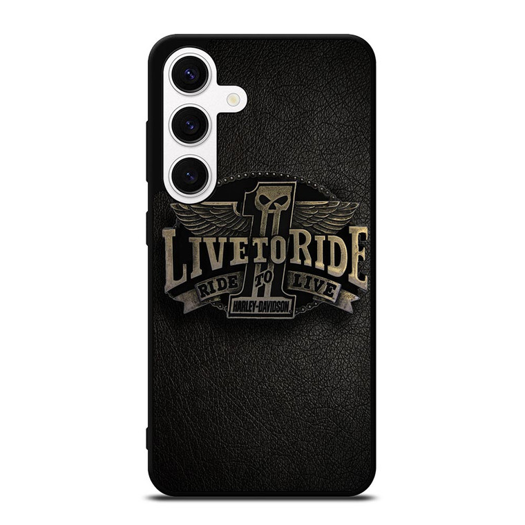 HARLEY DAVIDSON LIVE TO RIDE Samsung Galaxy S24 Case Cover HARLEY DAVIDSON LIVE TO RIDE Samsung Galaxy S24 Case Cover