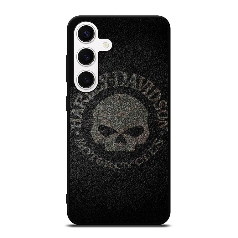 HARLEY DAVIDSON LOGO LEATHER Samsung Galaxy S24 Case Cover HARLEY DAVIDSON LOGO LEATHER Samsung Galaxy S24 Case Cover