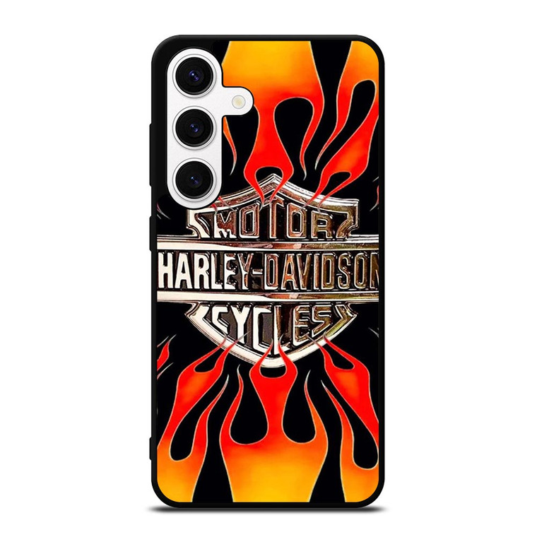 HARLEY DAVIDSON MOTORCYCLE LOGO FLAME Samsung Galaxy S24 Case Cover HARLEY DAVIDSON MOTORCYCLE LOGO FLAME Samsung Galaxy S24 Case Cover