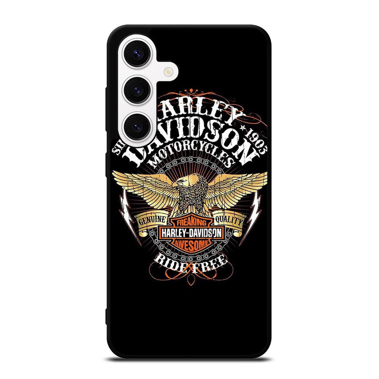 HARLEY DAVIDSON RIDE FREE Samsung Galaxy S24 Case Cover HARLEY DAVIDSON RIDE FREE Samsung Galaxy S24 Case Cover