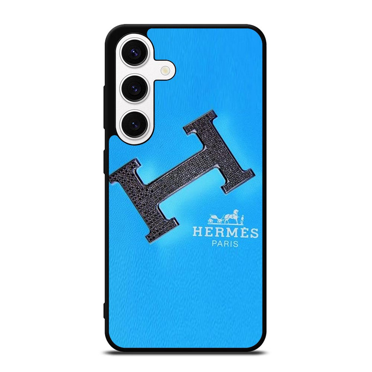 HERMES LOGO FASHION BLUE Samsung Galaxy S24 Case Cover HERMES LOGO FASHION BLUE Samsung Galaxy S24 Case Cover