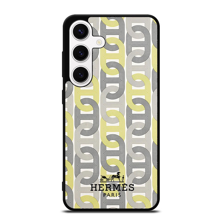 HERMES PARIS LOGO PATTERN Samsung Galaxy S24 Case Cover HERMES PARIS LOGO PATTERN Samsung Galaxy S24 Case Cover