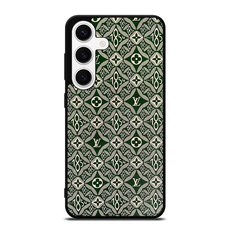 LOUIS VUITTON LOGO LV GREEN PATTERN SINCE 1854 Samsung Galaxy S24 Case Cover LOUIS VUITTON LOGO LV GREEN PATTERN SINCE 1854 Samsung Galaxy S24 Case Cover