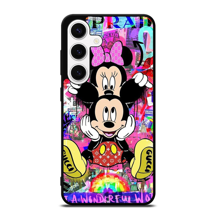 MICKEY MINNIE MOUSE DISNEY GUCCI PRADA OFF WHITE NIKE Samsung Galaxy S24 Case Cover