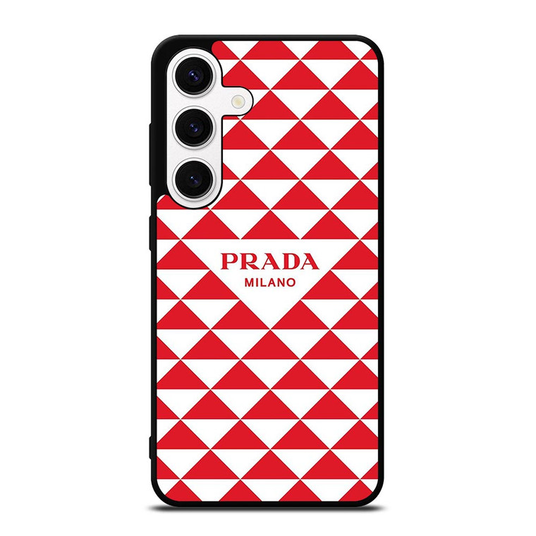 PRADA MILANO RED TRIANGLE Samsung Galaxy S24 Case Cover