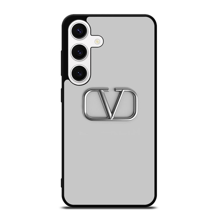 VALENTINO SILVER EMBLEM Samsung Galaxy S24 Case Cover