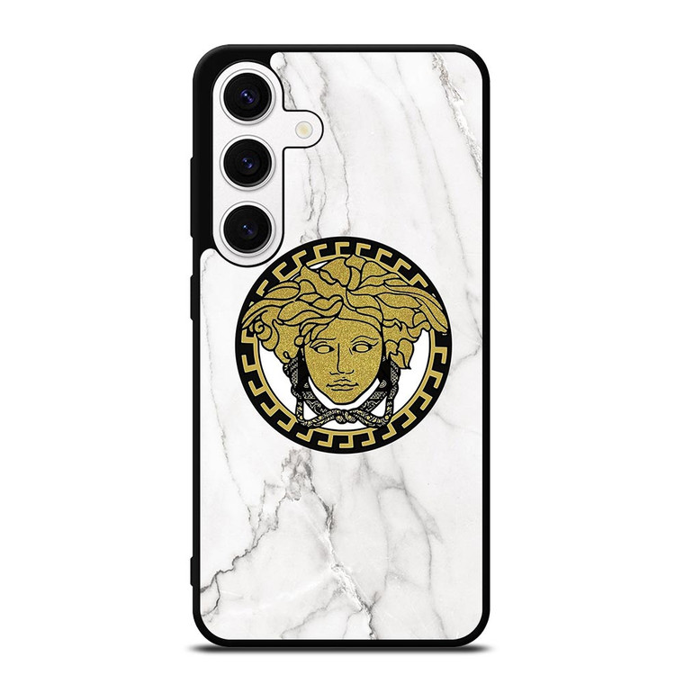 VERSACE GOLDEN LOGO ICON MARBLE Samsung Galaxy S24 Case Cover