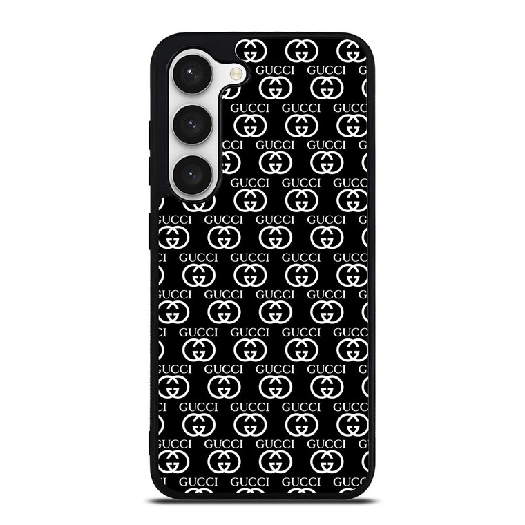 GUCCI COLLLAGE LOGO BLACK Samsung Galaxy S23 Case Cover GUCCI COLLLAGE LOGO BLACK Samsung Galaxy S23 Case Cover