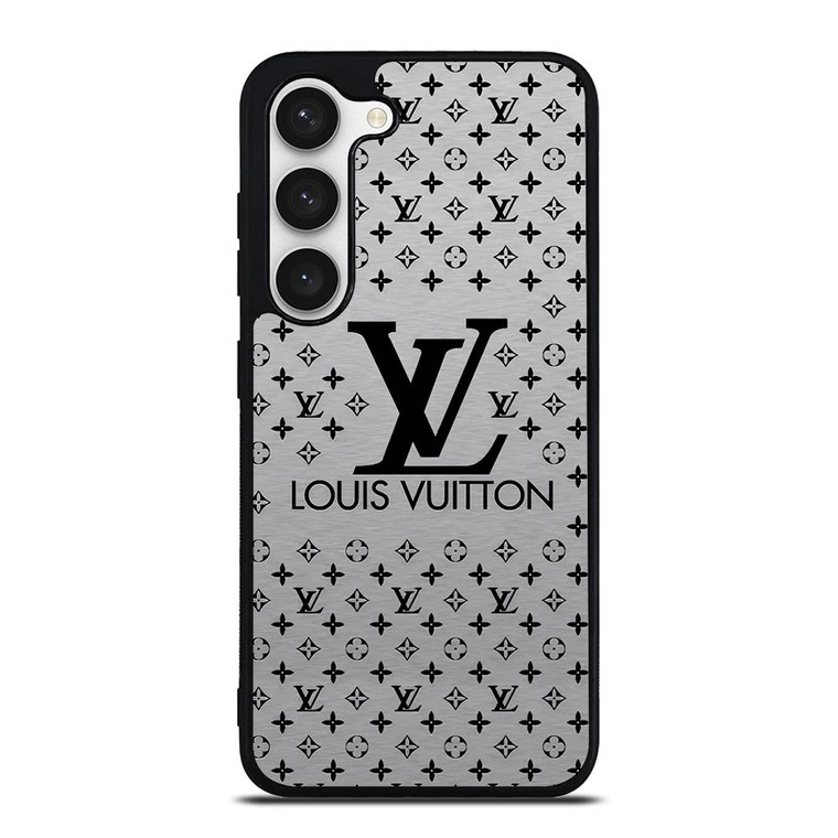 LOUIS VUITTON LV LOGO GRAY Samsung Galaxy S23 Case Cover LOUIS VUITTON LV LOGO GRAY Samsung Galaxy S23 Case Cover