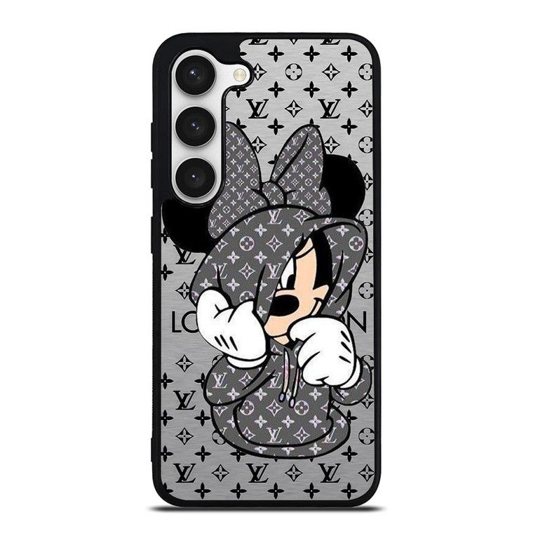 MINNIE MOUSE DISNEY FEAT LOUIS VUITTON LV GRAY Samsung Galaxy S23 Case Cover MINNIE MOUSE DISNEY FEAT LOUIS VUITTON LV GRAY Samsung Galaxy S23 Case Cover