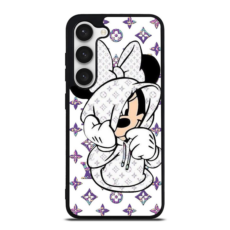 MINNIE MOUSE DISNEY FEAT LOUIS VUITTON LV WHITE Samsung Galaxy S23 Case Cover MINNIE MOUSE DISNEY FEAT LOUIS VUITTON LV WHITE Samsung Galaxy S23 Case Cover