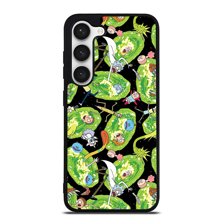 RICK AND MORTY PATTERN ALL Samsung Galaxy S23 Case Cover