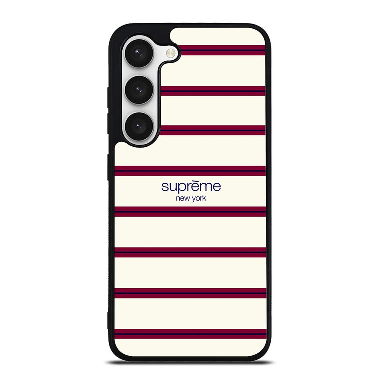 SUPREME NEW YORK RED STRIPE Samsung Galaxy S23 Case Cover