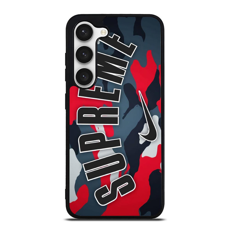 SUPREME X NIKE RED CAMO Samsung Galaxy S23 Case Cover
