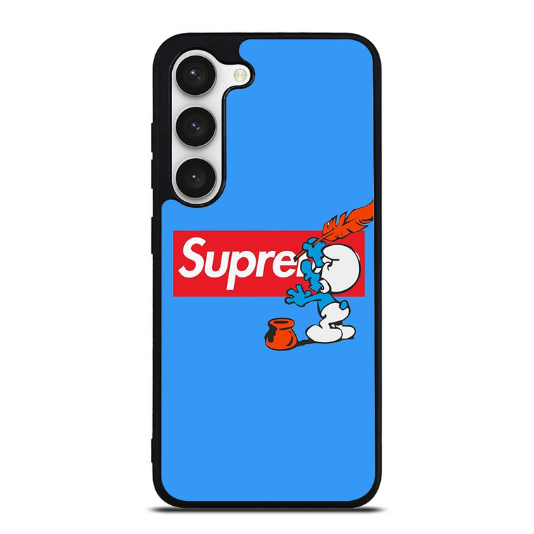 SUPREME X THE SMURFS Samsung Galaxy S23 Case Cover