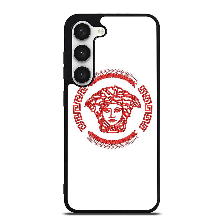 VERSACE LOGO RED EMBROIDERY ICON Samsung Galaxy S23 Case Cover