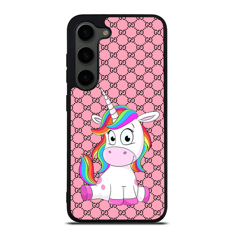 GUCCI LOGO PATTERN CUTE UNICORN Samsung Galaxy S23 Plus Case Cover GUCCI LOGO PATTERN CUTE UNICORN Samsung Galaxy S23 Plus Case Cover