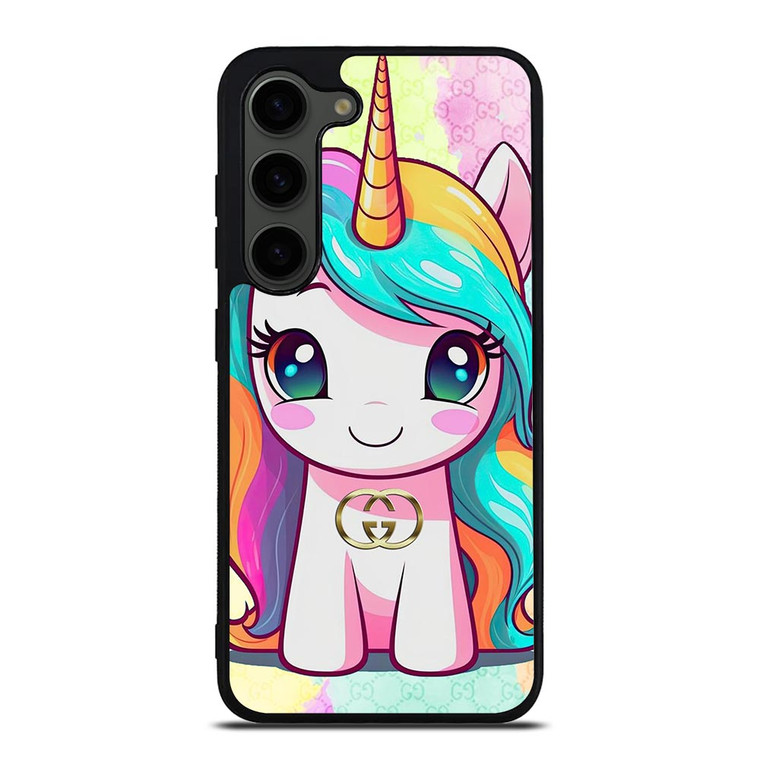 GUCCI LOGO PATTERN PRETTY UNICORN Samsung Galaxy S23 Plus Case Cover GUCCI LOGO PATTERN PRETTY UNICORN Samsung Galaxy S23 Plus Case Cover