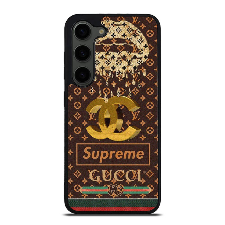 LOUIS VUITTON CHANEL SUPREME GUCCI PATTERN Samsung Galaxy S23 Plus Case Cover