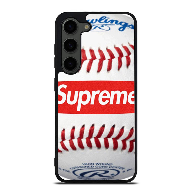 SUPREME X RAWLINGS BASEBALL Samsung Galaxy S23 Plus Case Cover