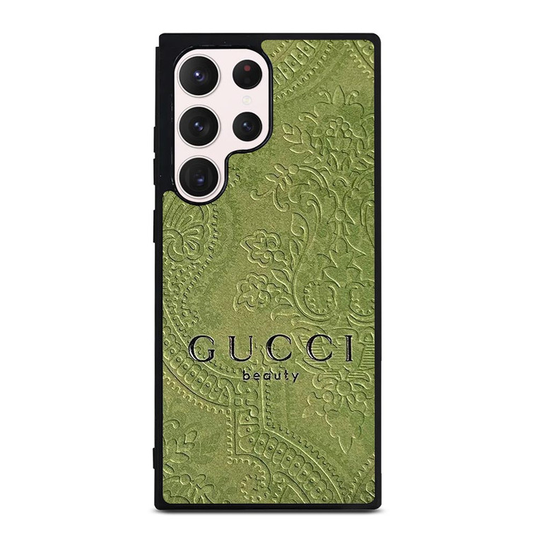 GUCCI BEAUTY GREEN CARVING Samsung Galaxy S23 Ultra Case Cover GUCCI BEAUTY GREEN CARVING Samsung Galaxy S23 Ultra Case Cover