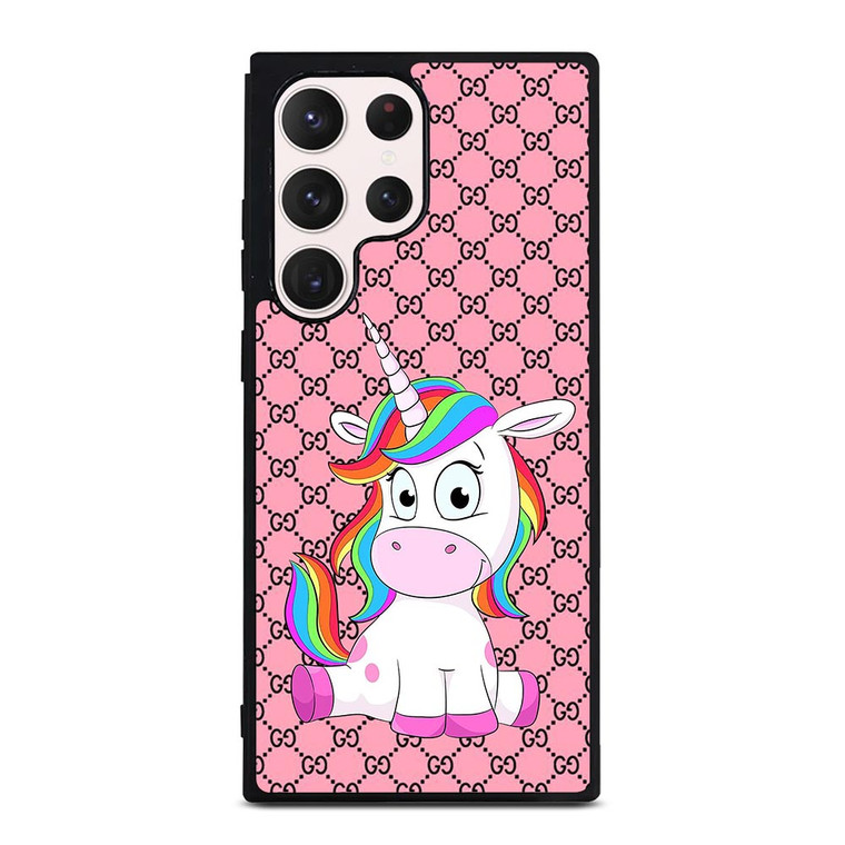 GUCCI LOGO PATTERN CUTE UNICORN Samsung Galaxy S23 Ultra Case Cover GUCCI LOGO PATTERN CUTE UNICORN Samsung Galaxy S23 Ultra Case Cover