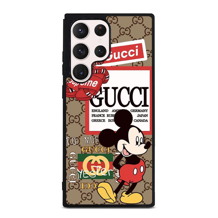GUCCI X SUPREME X DISNEY MICKEY MOUSE ICON Samsung Galaxy S23 Ultra Case Cover GUCCI X SUPREME X DISNEY MICKEY MOUSE ICON Samsung Galaxy S23 Ultra Case Cover