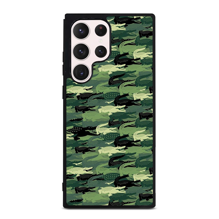 LACOSTE CAMO LOGO Samsung Galaxy S23 Ultra Case Cover LACOSTE CAMO LOGO Samsung Galaxy S23 Ultra Case Cover