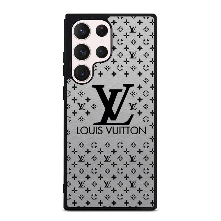LOUIS VUITTON LV LOGO GRAY Samsung Galaxy S23 Ultra Case Cover LOUIS VUITTON LV LOGO GRAY Samsung Galaxy S23 Ultra Case Cover