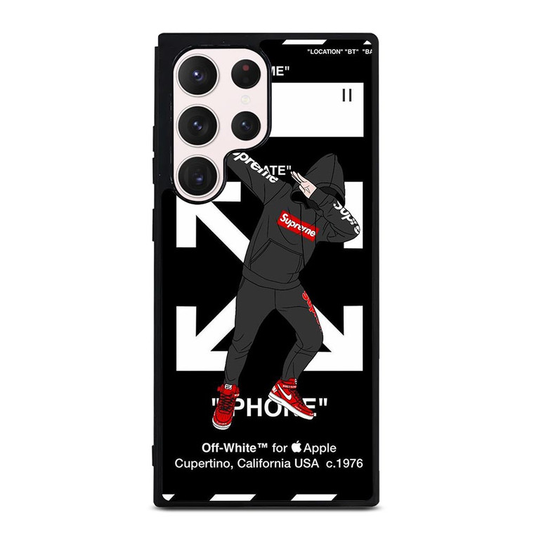OFF WHITE DAB SUPREME Samsung Galaxy S23 Ultra Case Cover OFF WHITE DAB SUPREME Samsung Galaxy S23 Ultra Case Cover