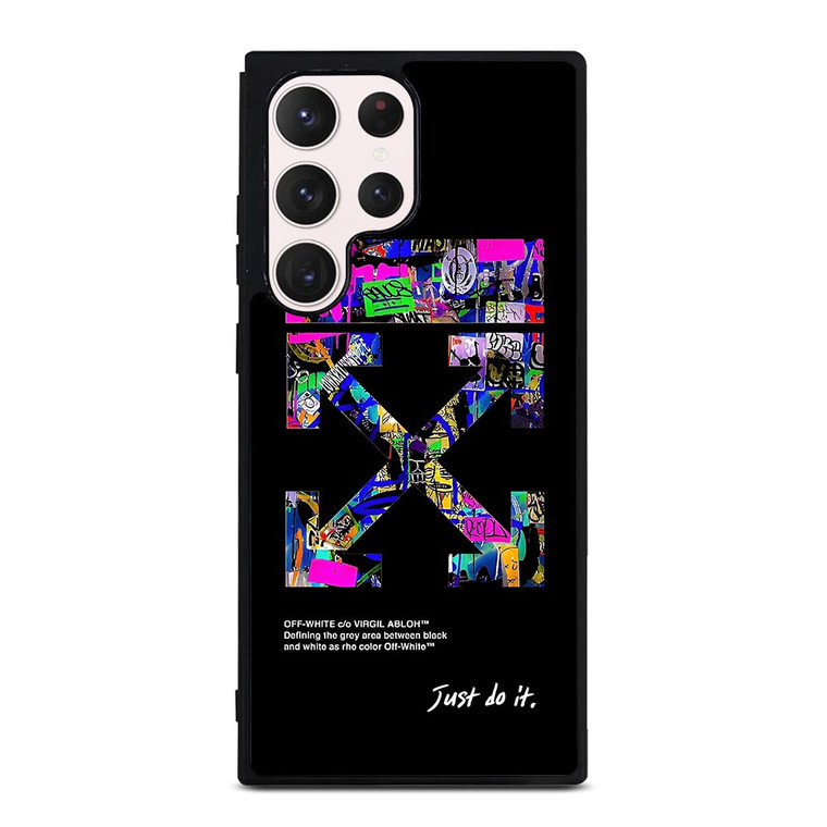 OFF WHITE LOGO JUST DO IT NIKE Samsung Galaxy S23 Ultra Case Cover