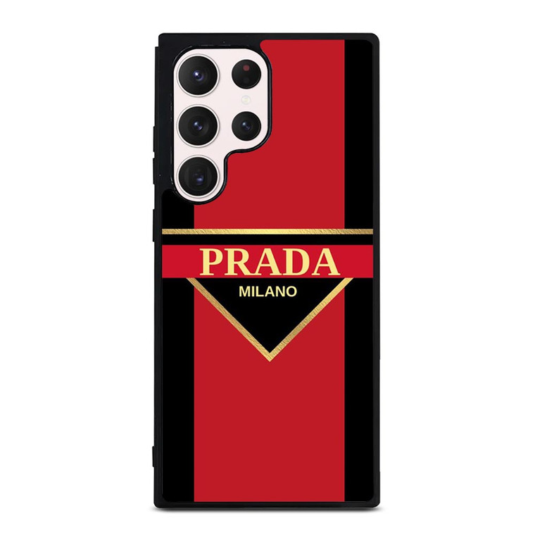 PRADA MILANO FASHION LOGO Samsung Galaxy S23 Ultra Case Cover