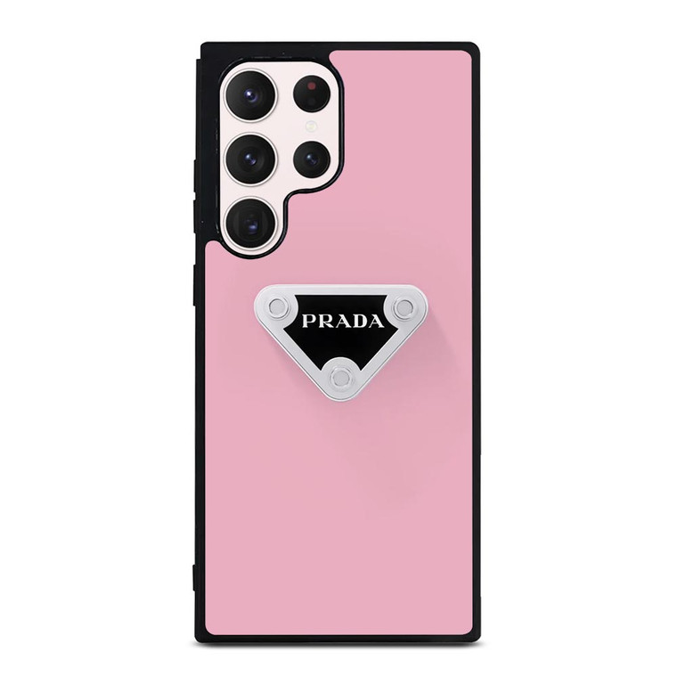 PRADA MILANO PINK LOGO Samsung Galaxy S23 Ultra Case Cover
