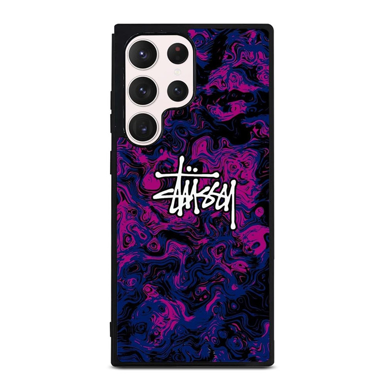 STUSSY PURPLE LOGO Samsung Galaxy S23 Ultra Case Cover