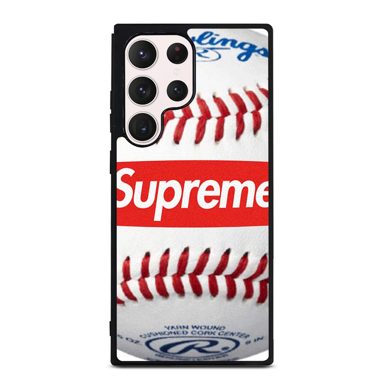 SUPREME X RAWLINGS BASEBALL Samsung Galaxy S23 Ultra Case Cover
