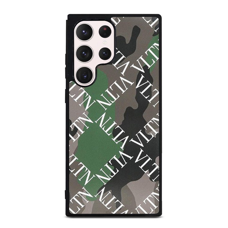 VALENTINO CAMO PATTERN Samsung Galaxy S23 Ultra Case Cover