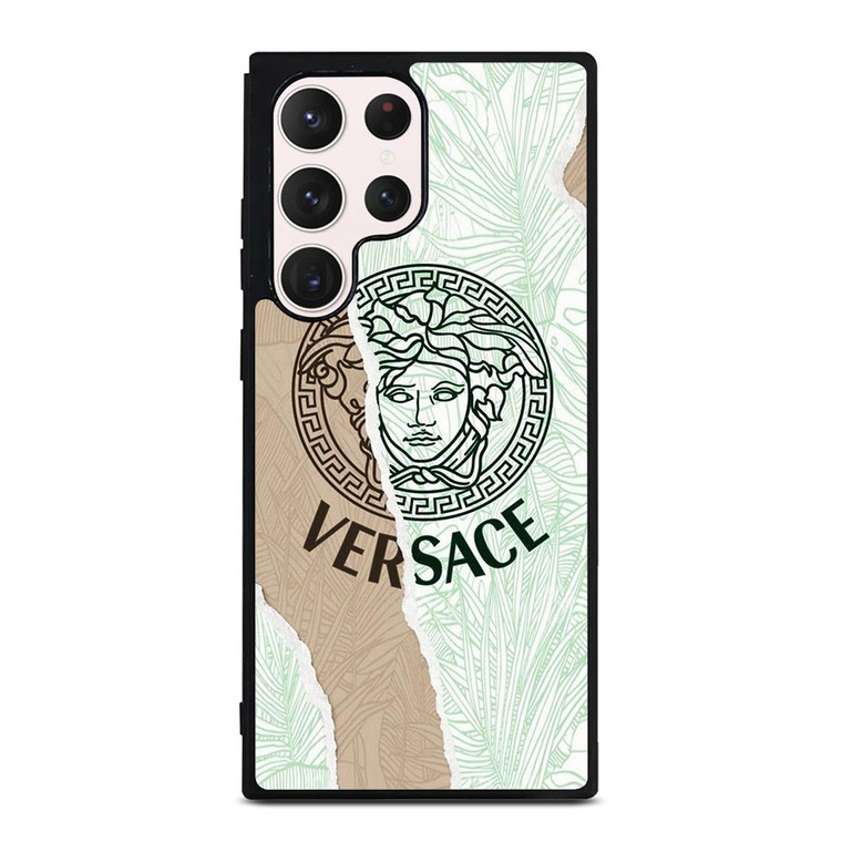 VERSACE LOGO PALM LEAVES Samsung Galaxy S23 Ultra Case Cover